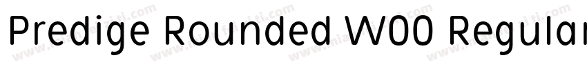 Predige Rounded W00 Regular Regular字体转换